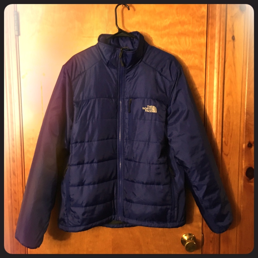 Navy Blue Northface Puffer Jacket